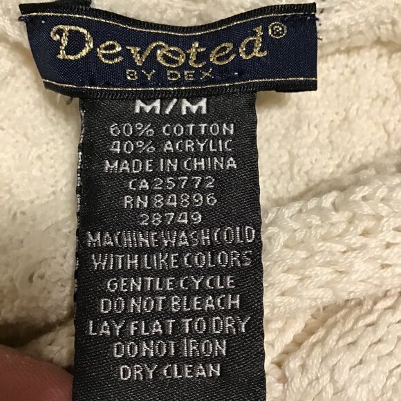 Devoted Hooded Knit Short Sleeve V-Neck Sweater  Size M - Picture 7 of 9